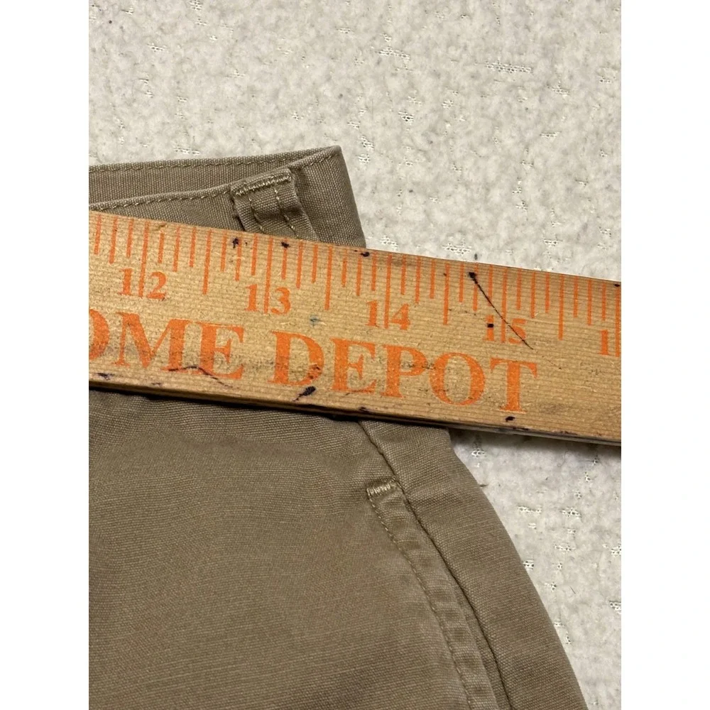 Tommy Hilfiger Mens Shorts 30 Flat Front Khaki 100% Cotton Solid Size 30 Twill